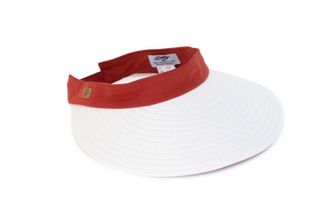 Visière anti-UV femme "Bauloise" 7 ou 12 cm – (4 couleurs)